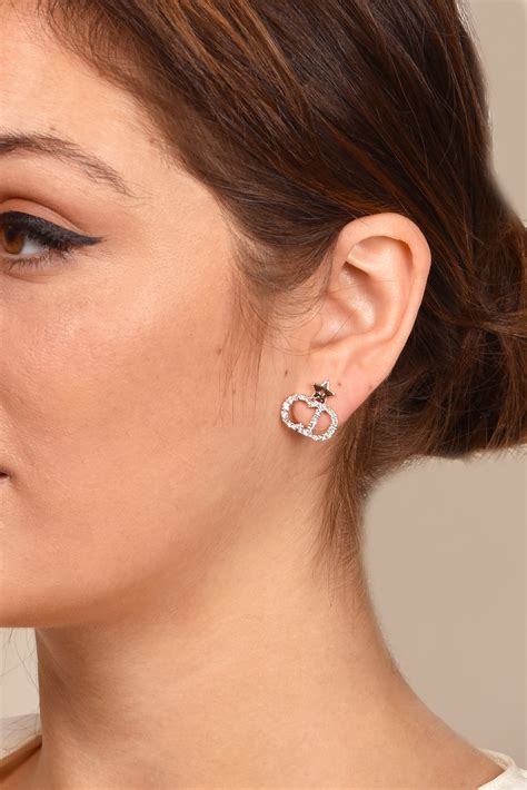 lady dior studs|christian dior clip on earrings.